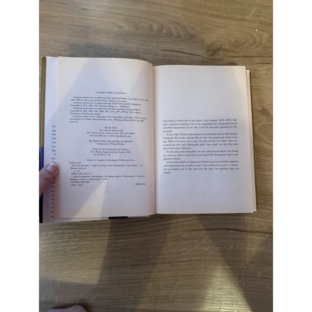 Your Best Life‎ Now Joel Osteen 2004 Hardcover